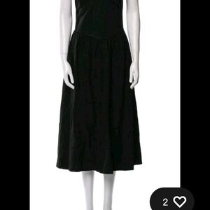 Christian Lacroix Black Strapless Dress